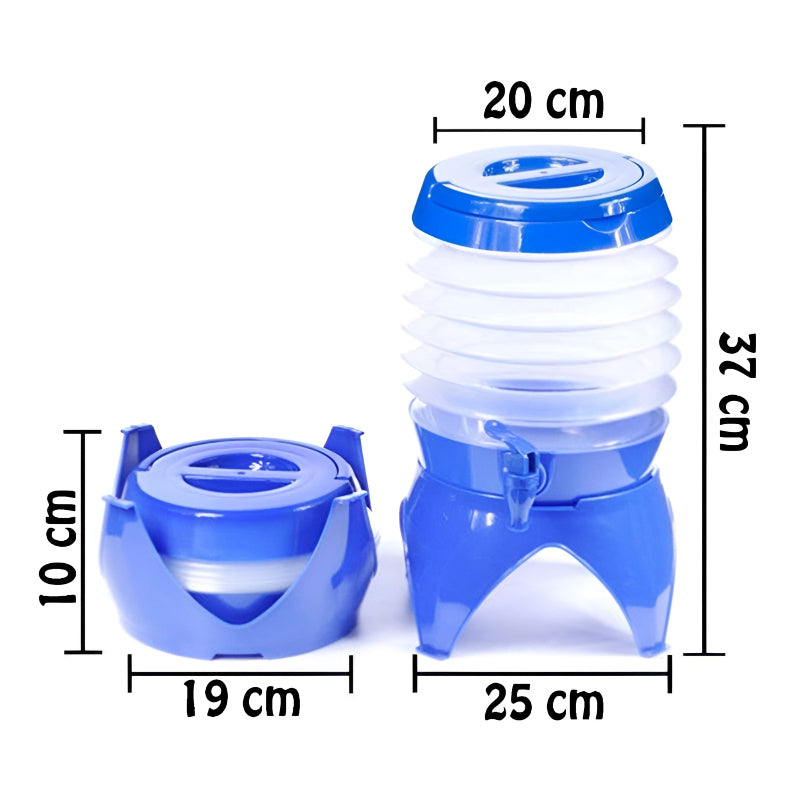3.5-Liter Mini Portable Manual Foldable Multi-Purpose Beverage Dispenser