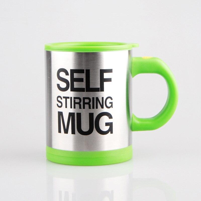 Coffee Mug Creative Stainless Steel Self Stirring With Lid Automatic Mixing Lazy Insulated Cup