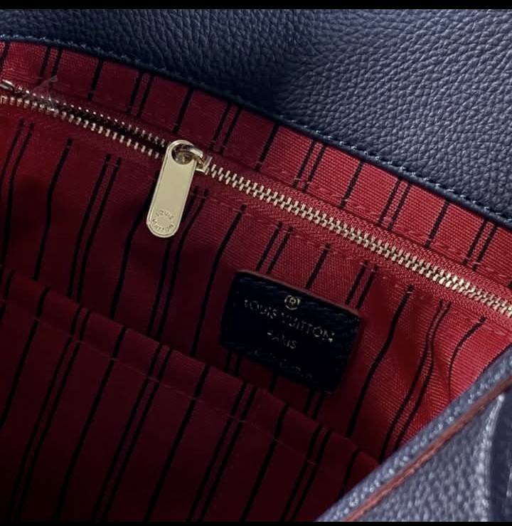 Louis Vuitton Grand Palais MM Handtasche aus Monogram Empreinte Leder Schwarz