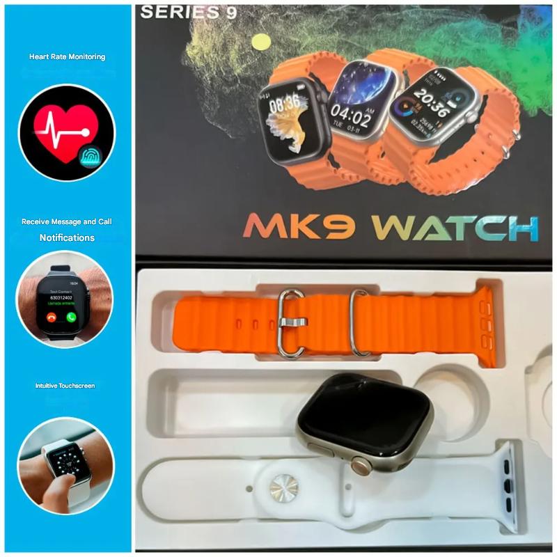 MK9 (Series 9) Ultimate Premium Smartwatch With Stunning 2.5″ Display, Health Tracking, NFC & Wireless Charging.