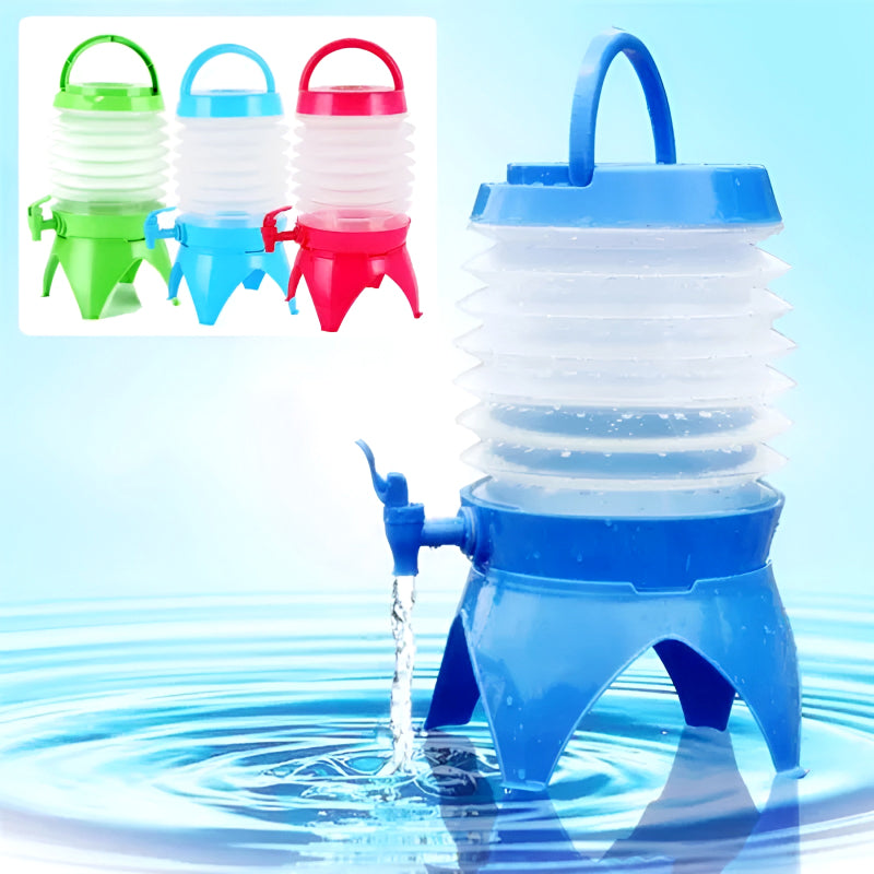 3.5-Liter Mini Portable Manual Foldable Multi-Purpose Beverage Dispenser