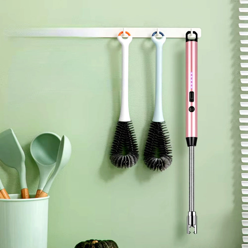 360° Flexible Neck USB Pulse Arc Lighter – Rechargeable Flameless Ignition for Candles, Kitchen Stoves & Outdoor BBQ