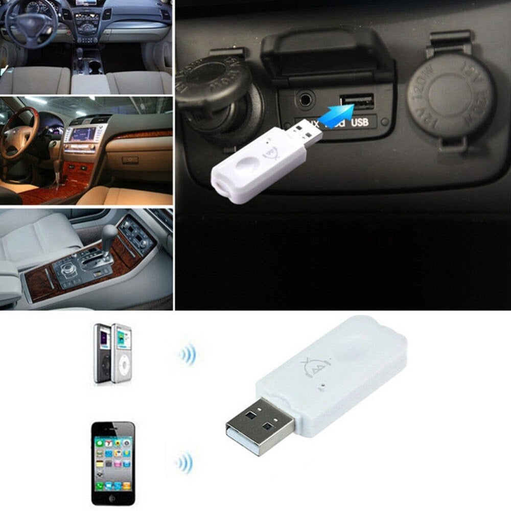 USB Bluetooth 2.1 Receiver Audio Stereo Adapter Wireless Handsfree Dongle Kit