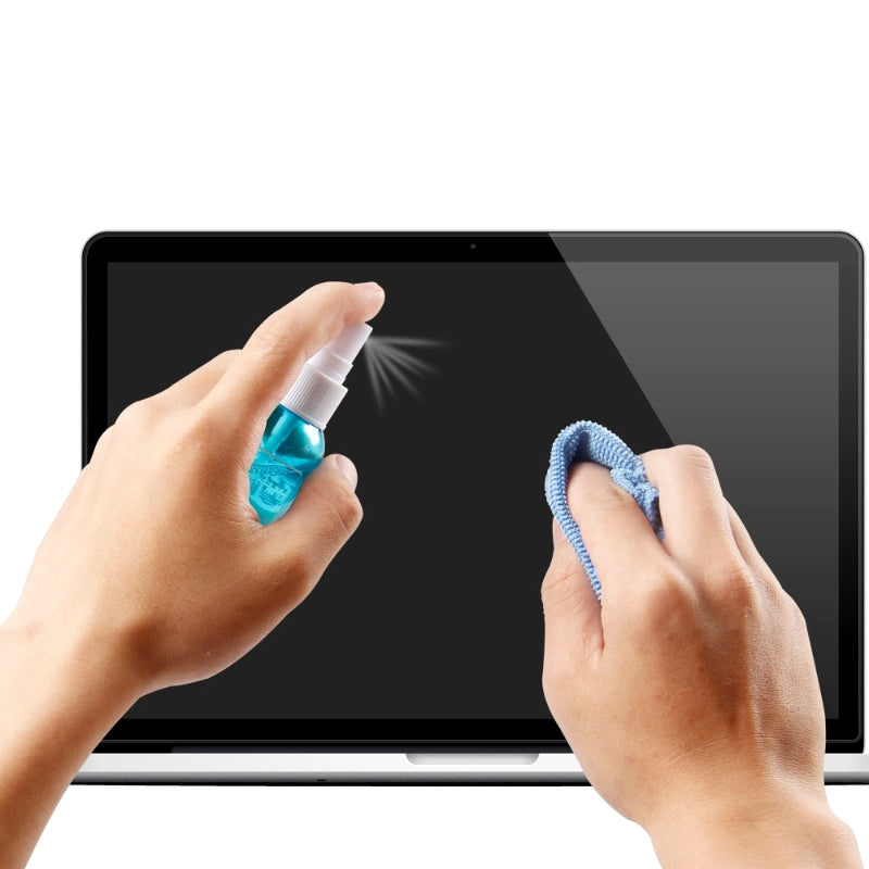 3-in-1 LCD/LED Screen Cleaning Kit – Safe, Non-Alcohol Solution with Microfiber Cloth & Brush for Laptop, Mobile, TV, Camera, and Electronics