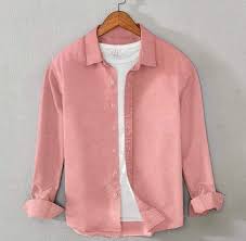 Men;s long sleeves navy blue shirt with under white T Shirt