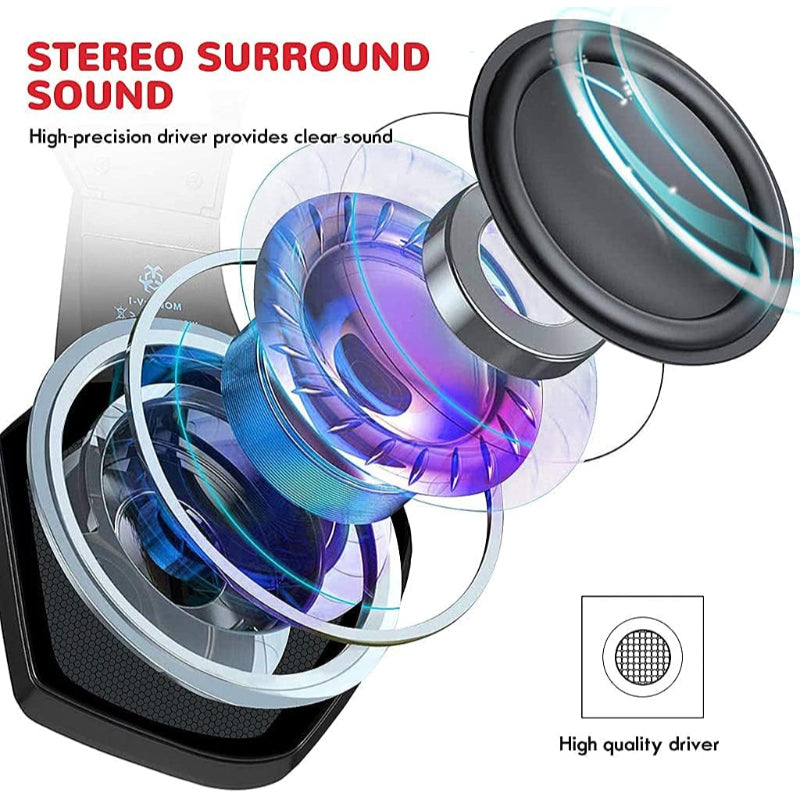 Hunter Spider V1 RGB Gaming Headset – 7.1 Surround Sound, Noise-Cancelling Mic, Deep Bass & RGB Lights