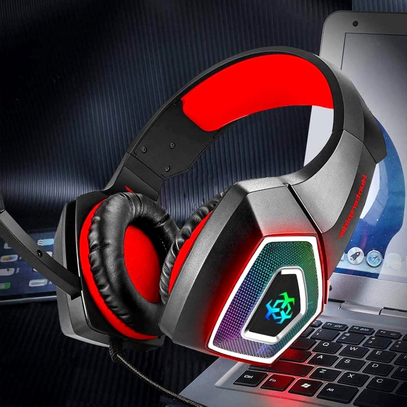 Hunter Spider V1 RGB Gaming Headset – 7.1 Surround Sound, Noise-Cancelling Mic, Deep Bass & RGB Lights